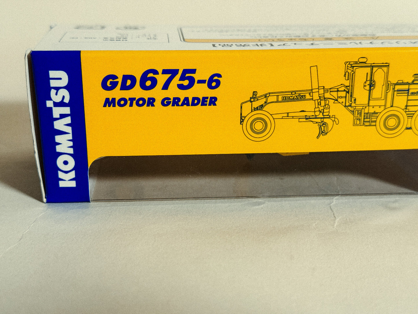 Komatsu Official Diecast Model Motor Grader GD675-6 1:87 Miniture