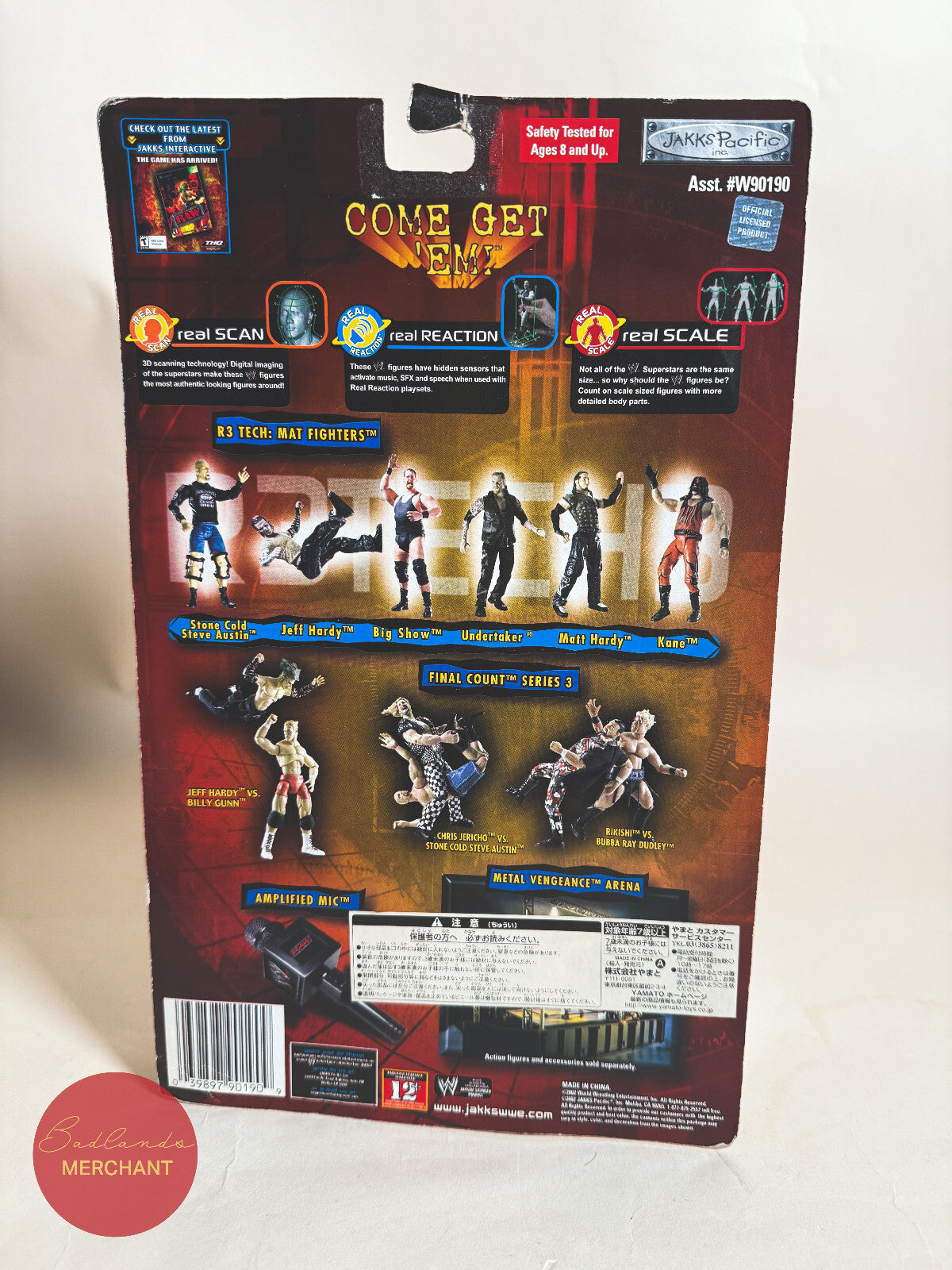Jakks Pacific WWE Kane R3 Tech Metal Vengeance Mat Fighters Figure