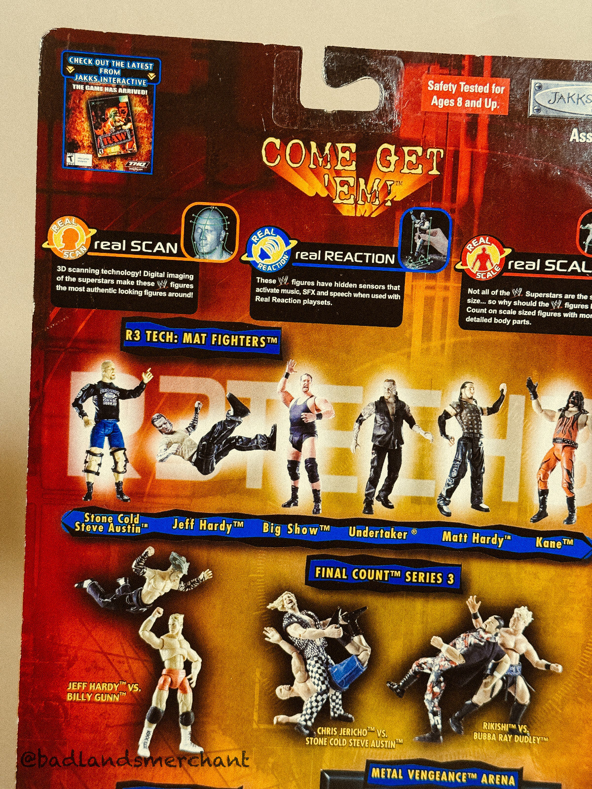 WWE Undertaker R3 Tech Metal Vengeance Mat Fighters Figure