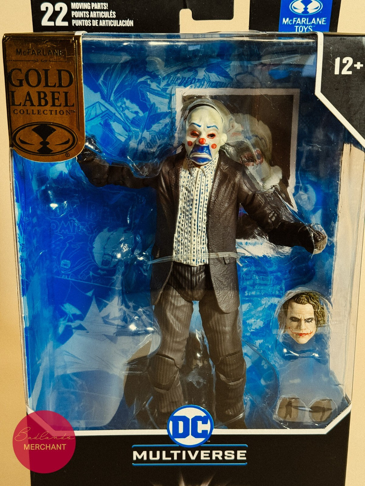 McFarlane DC Gold Label Collection The Joker Bank Robber Figure The Dark Knight