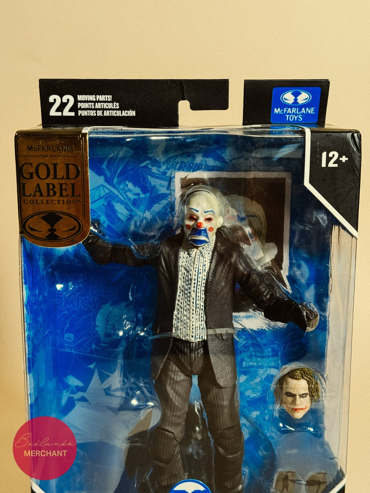 McFarlane DC Gold Label Collection The Joker Bank Robber Figure The Dark Knight