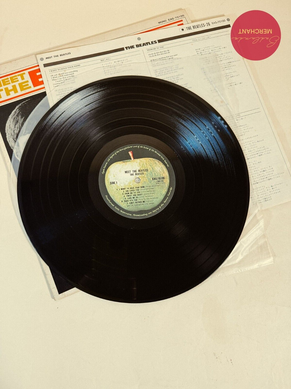 Meet The Beatles 1976 Apple EAS-70100 Mono Reissue Japan