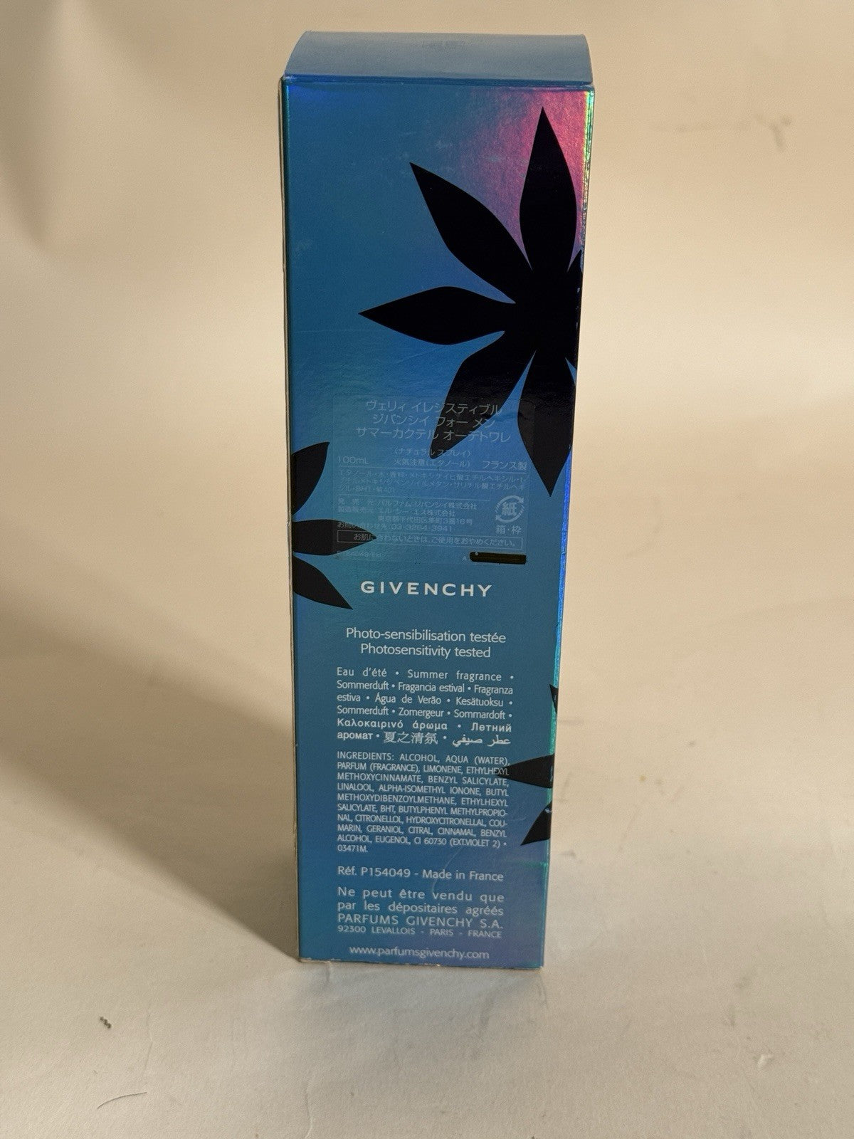 Very Irresistible Fresh Attitude Givenchy Spray Men 3.3oz/100ml Summer Cocktail