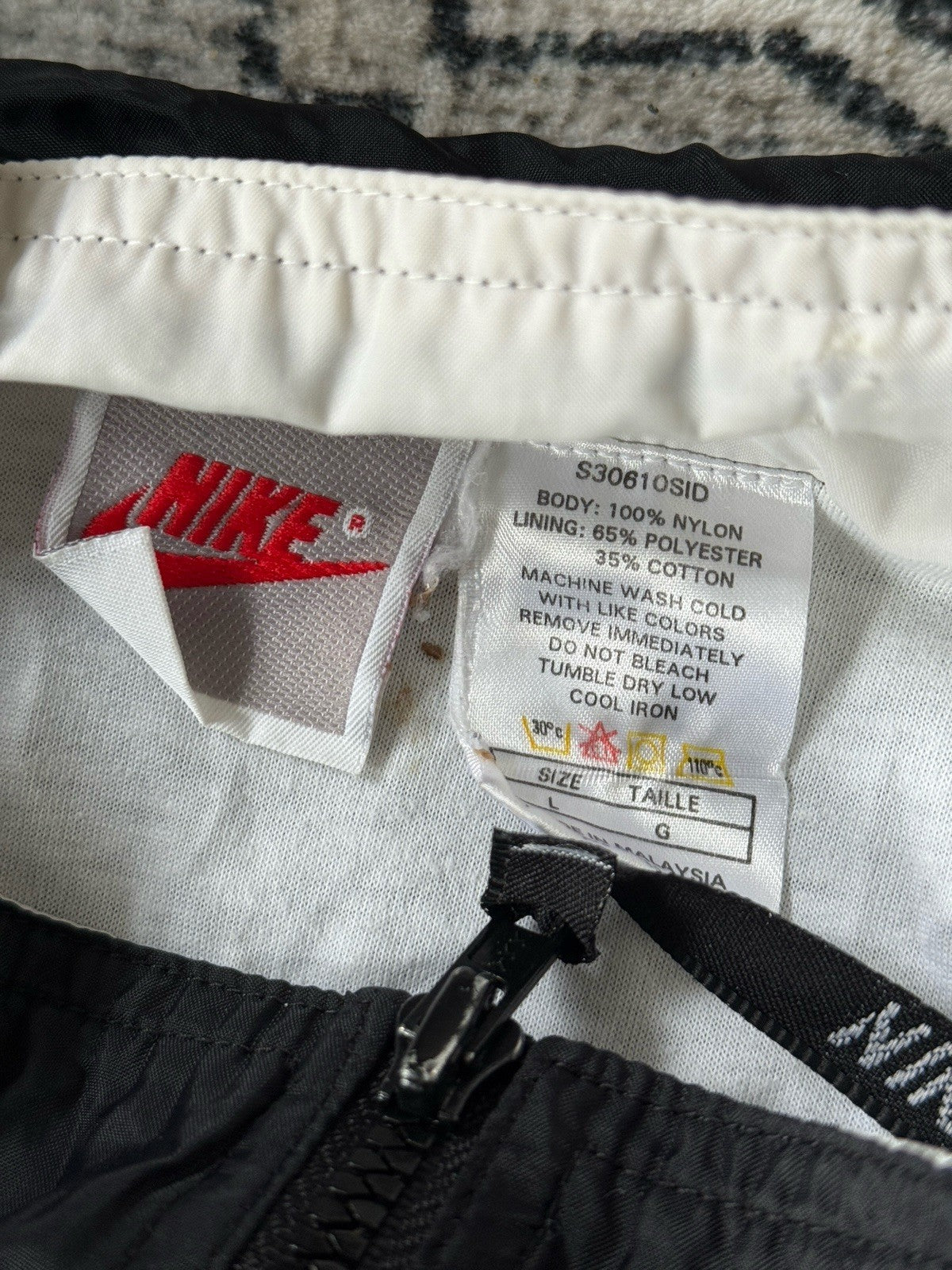 Vintage 90s Retro Nike Lightweight Windbreaker Jacket L Large