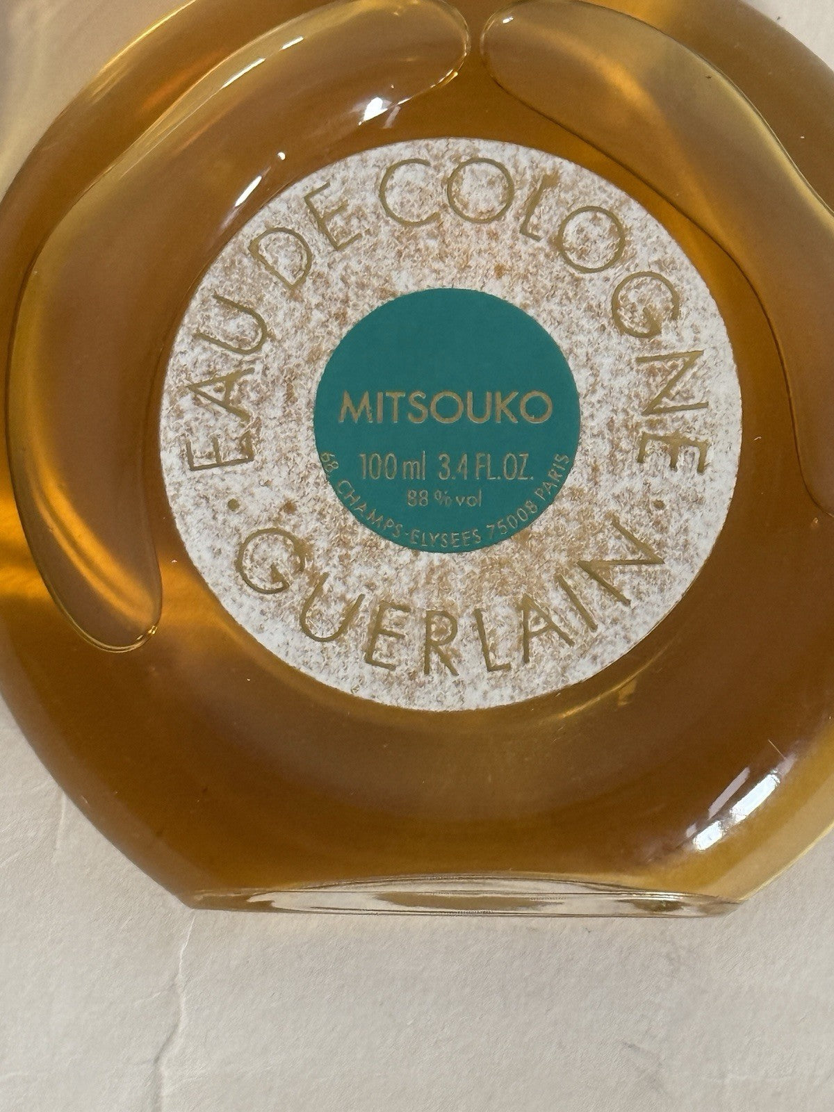 Vintage Mitsouko Guerlain Paris Eau De Cologne 100ml 3.4 Fl