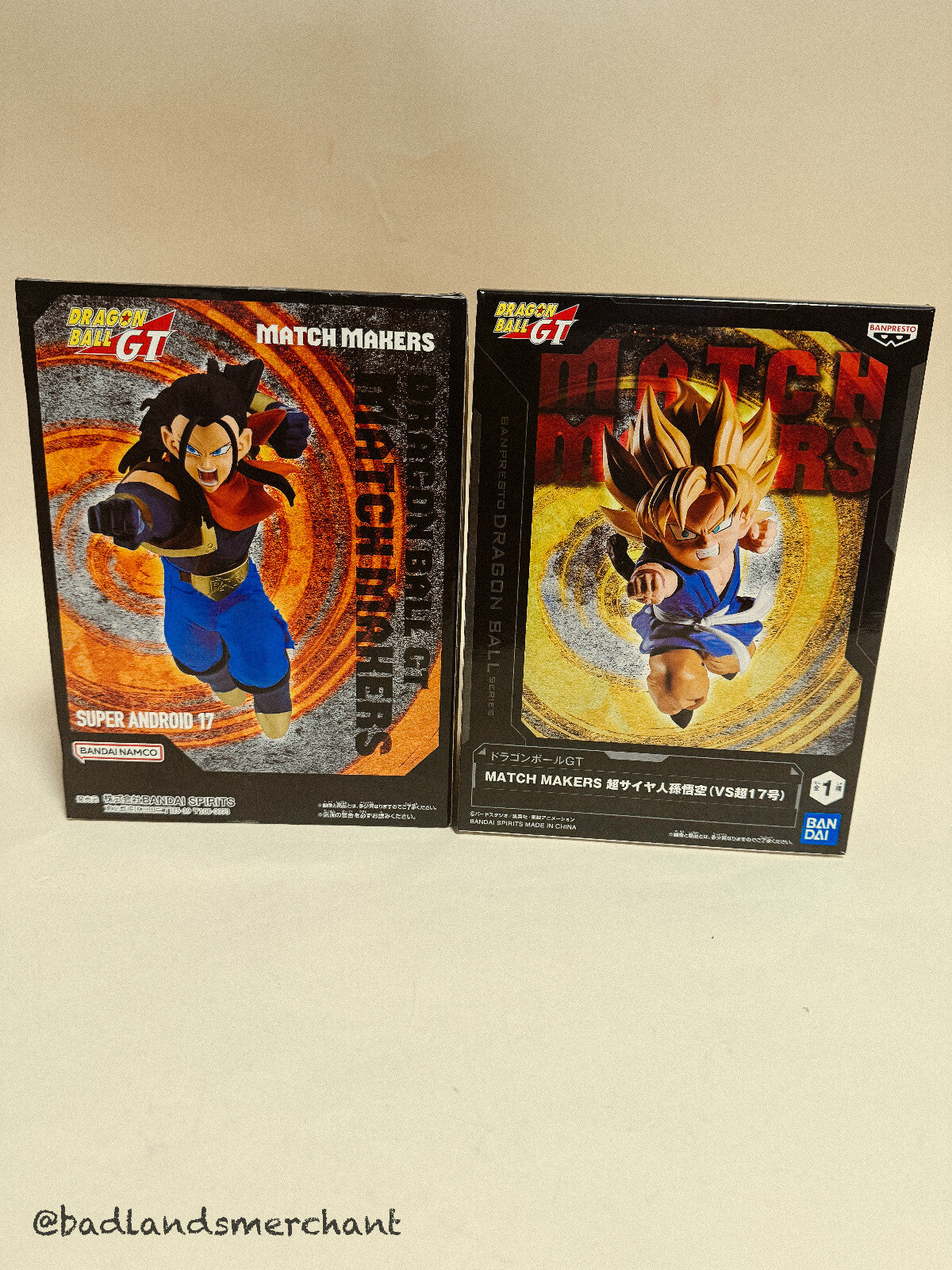 Dragon Ball GT Figure Super Saiyan Son Goku Vs Super Android 17 Lot 2