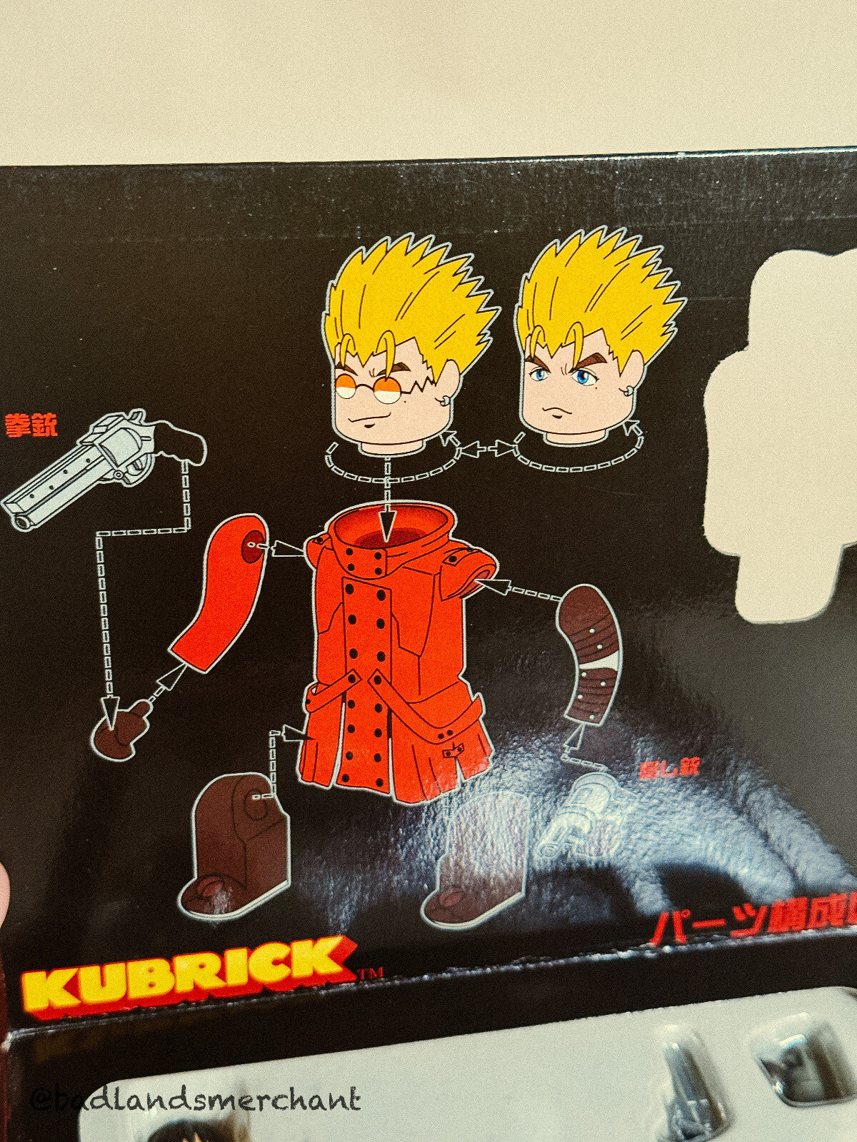 Trigun Kubrick Mini 3 Figures Set Vash Medicom Toy