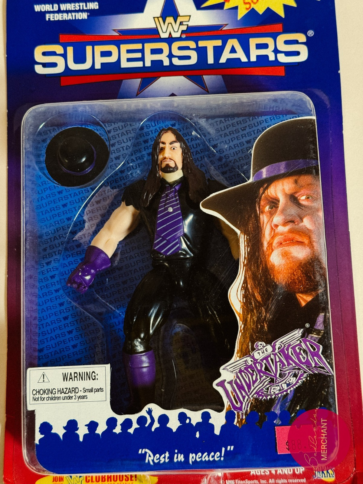 1996 JAKKS WWF Superstars Series 2 The Undertaker Bone Crunching Sound