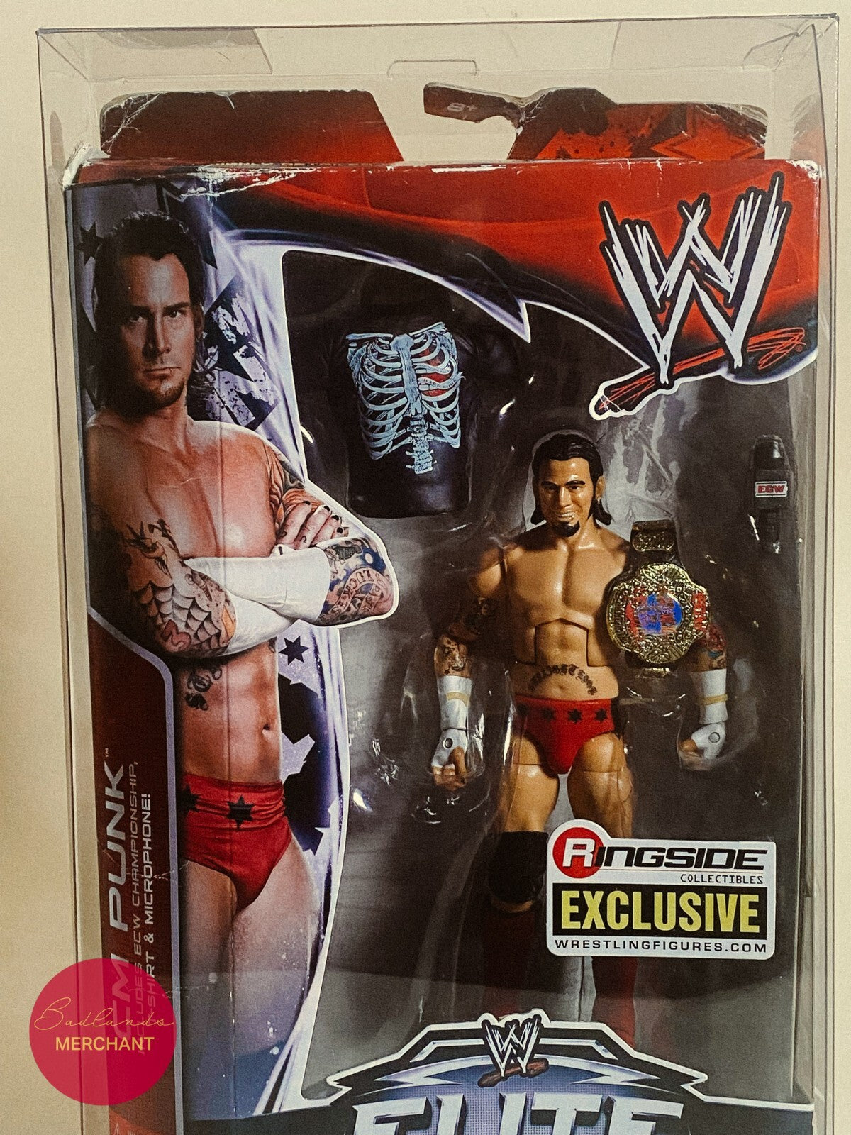 CM Punk WWE Elite Ringside Exclusive ECW Flashback