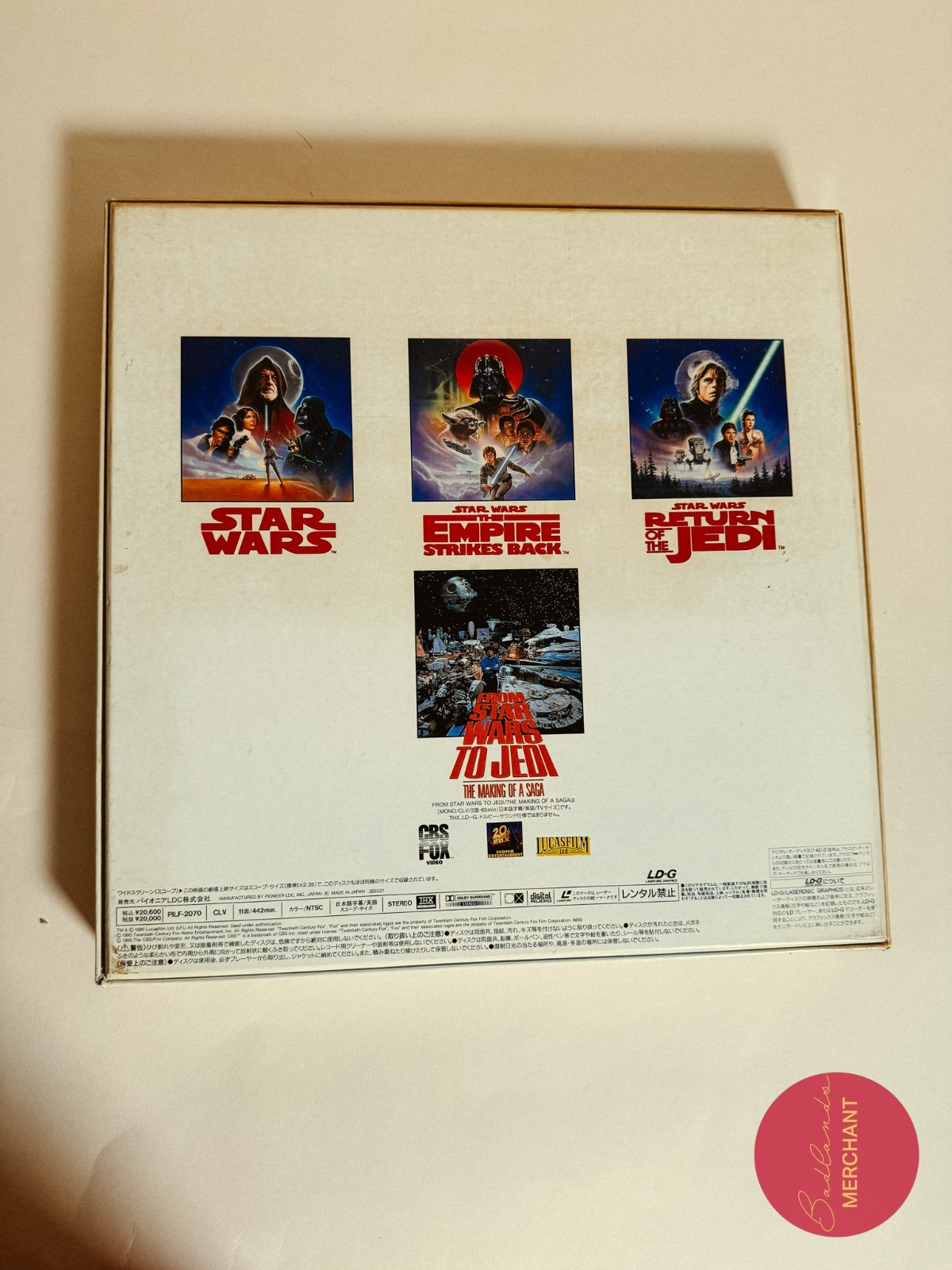 Star Wars Collectors Set 4 LD Laser Disc Japan
