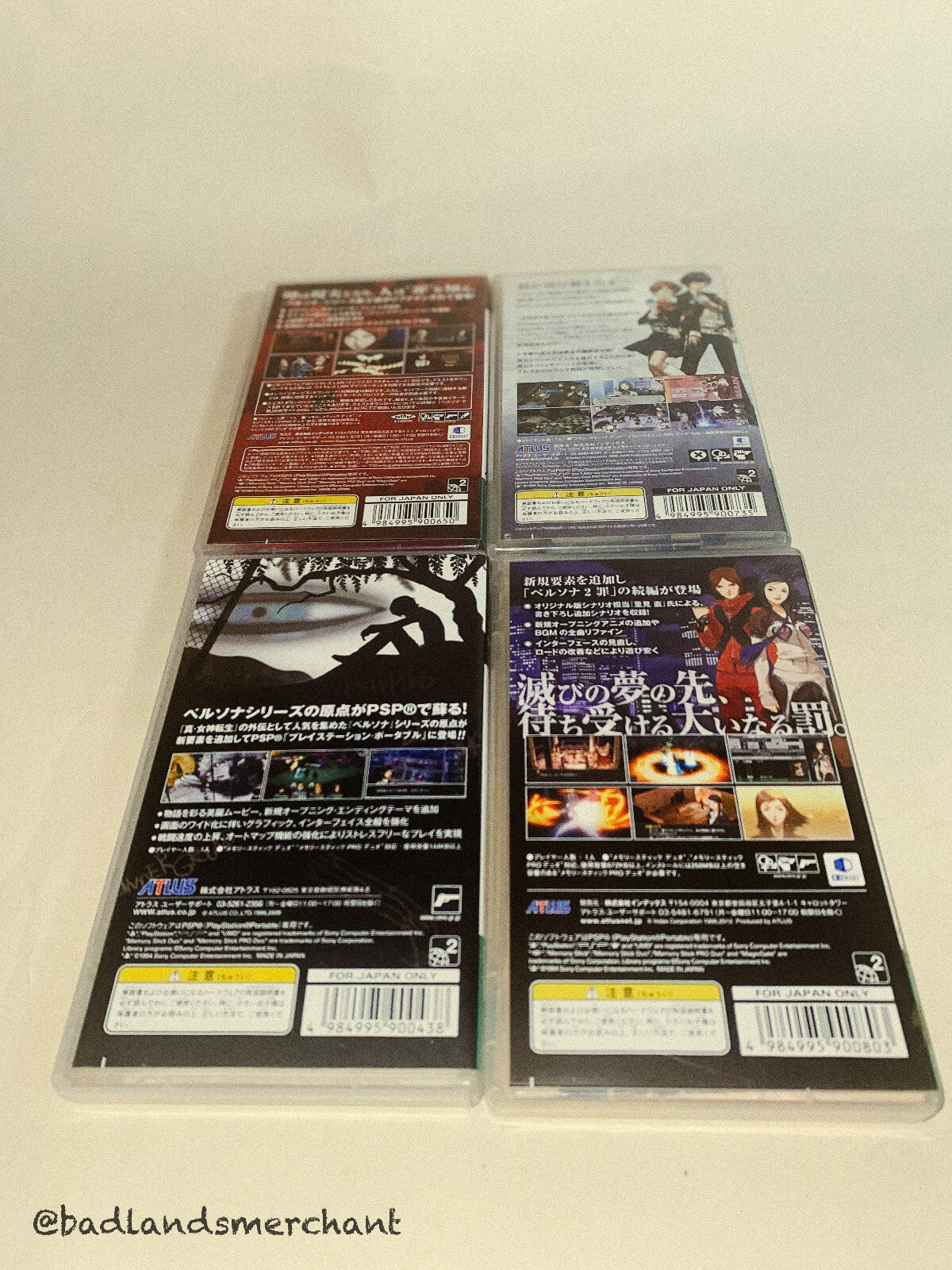 PSP Persona 1 & 2 Sin & Punishment 3 Set Japan Import