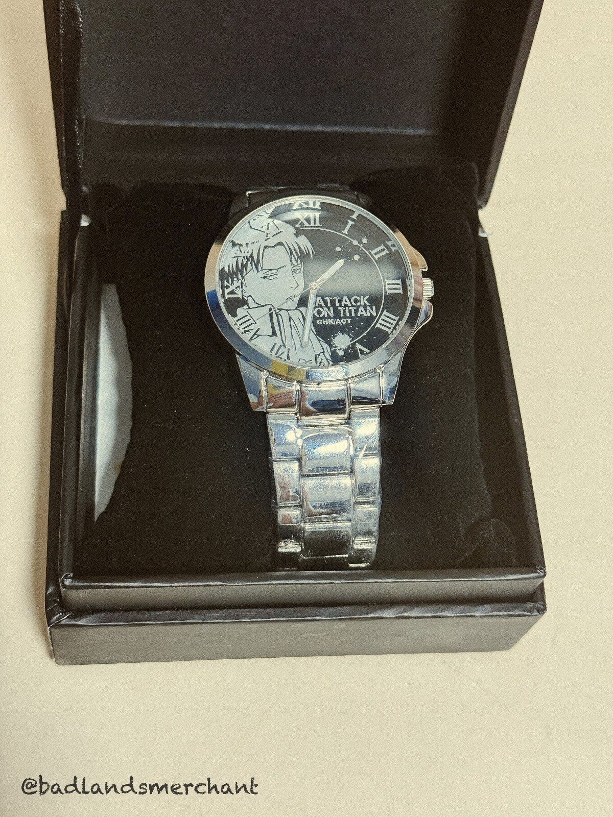 Attack on Titan Levi Ackerman Metal Watch Wristwatch Japan Anime
