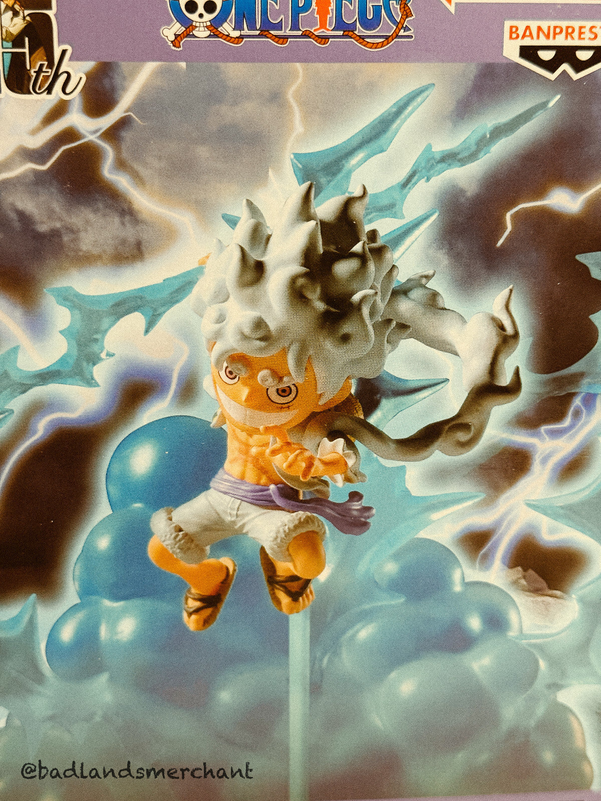 Banpresto WCF One Piece 25th Anniversary Luffy Gear 5 Thunder Cloud Attack