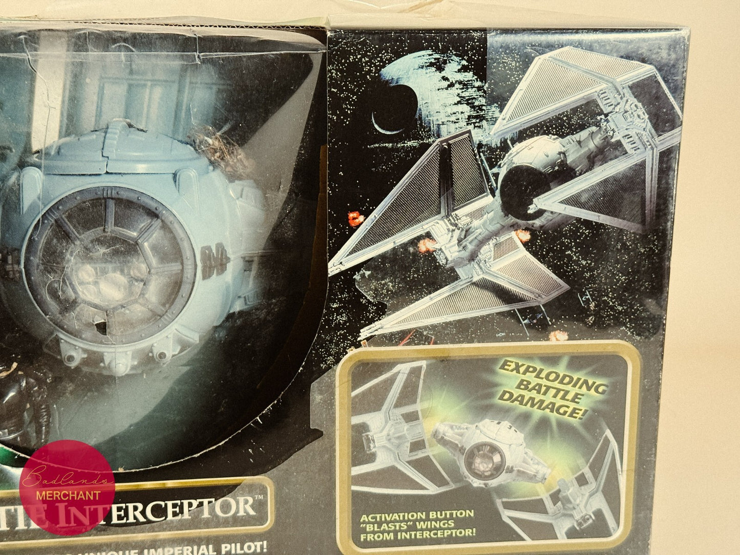 Hasbro 2001 Star Wars Power of the Jedi TIE Interceptor Vehicle Figure