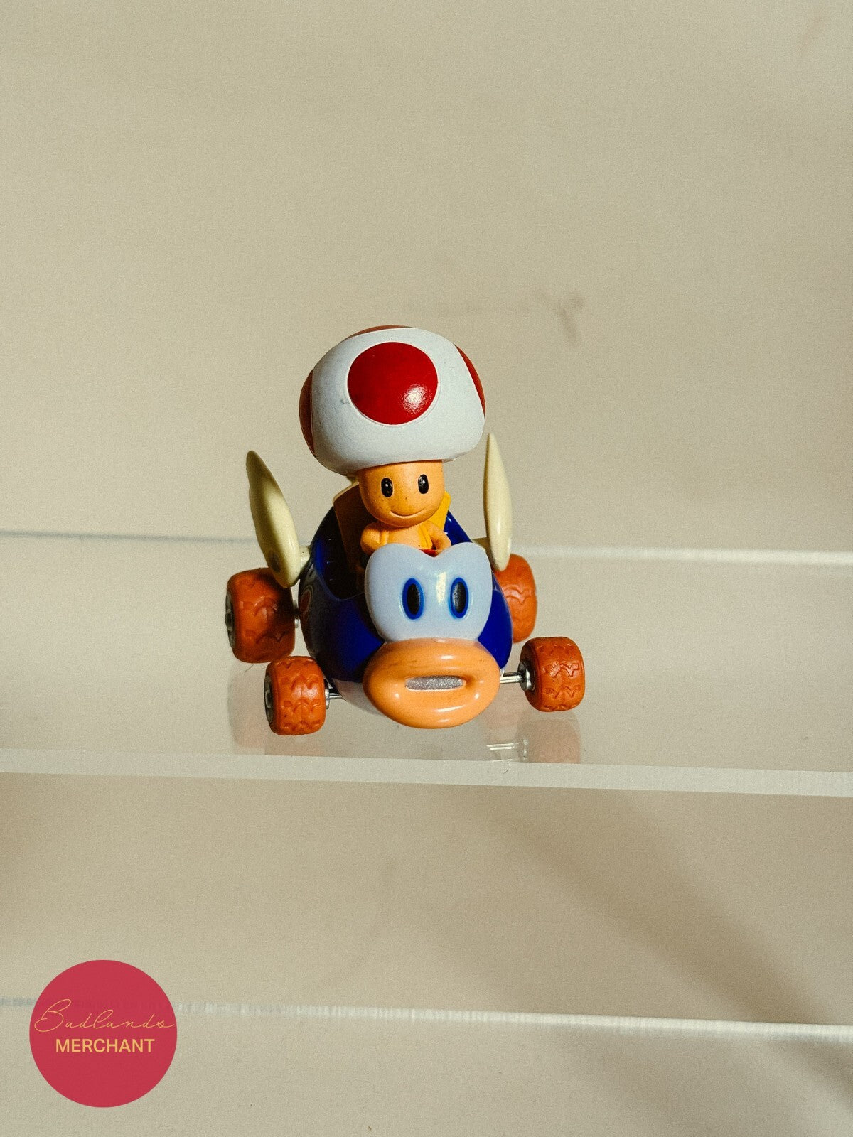 Nintendo Mario Kart Toad Pull Back Car Mini Figure