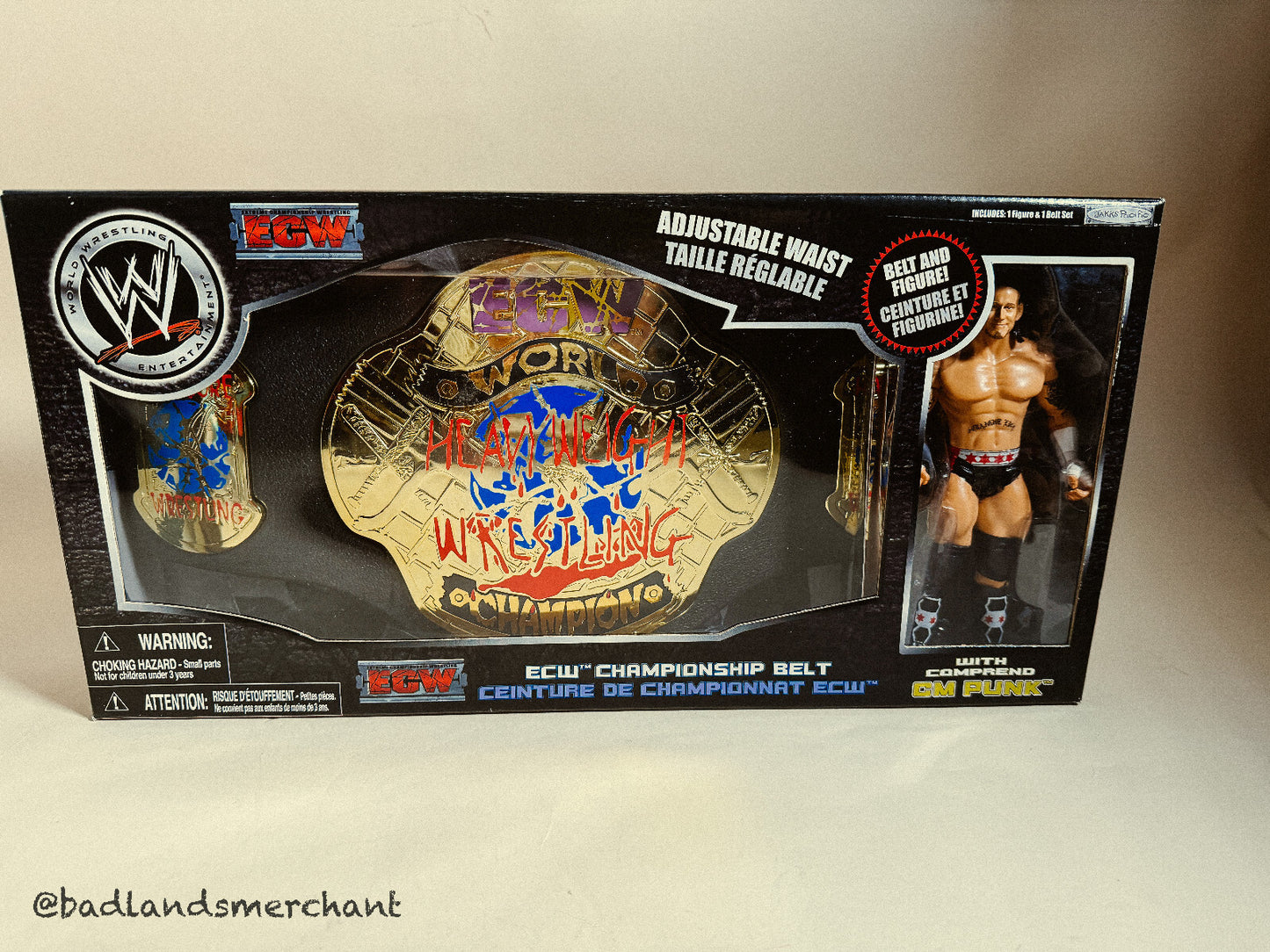 WWE Jakks Pacific ECW Championship Belt CM Punk