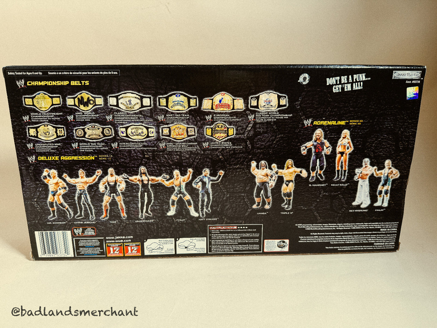 WWE Jakks Pacific ECW Championship Belt CM Punk