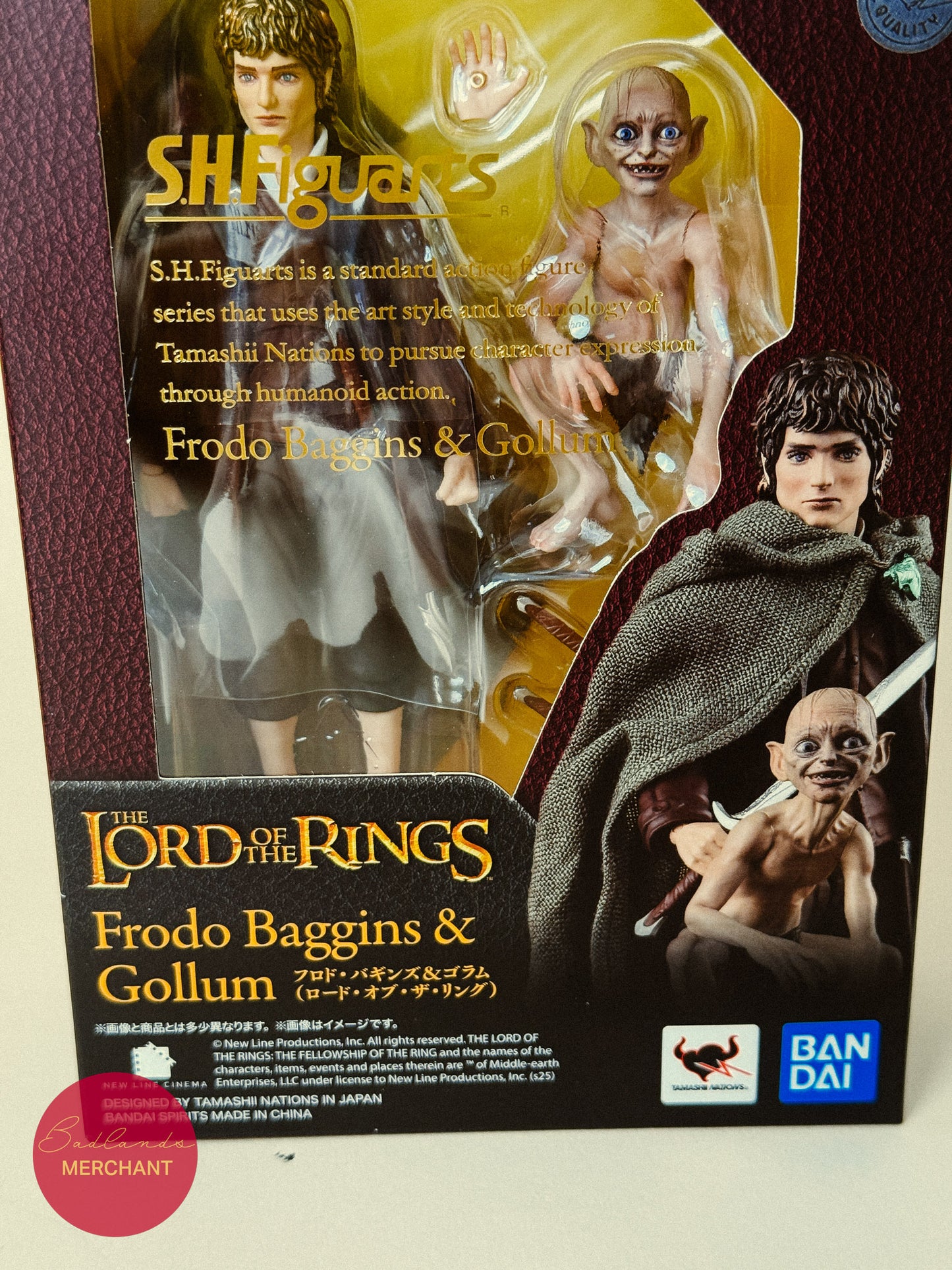 Bandai S.H.Figuarts Frodo Baggins Gollum The Lord of the Rings Fellowship Ring