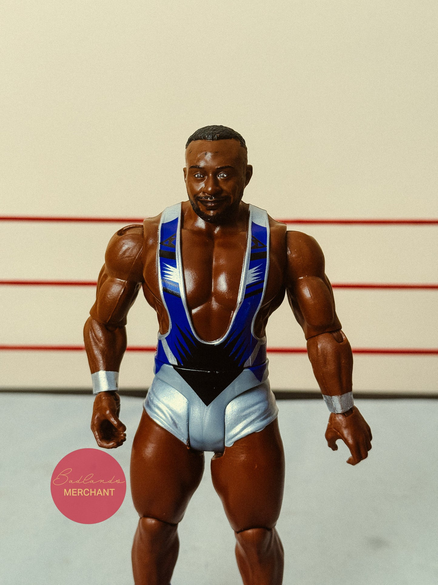 WWE Big E Basic Figure Mattel Blue Shoes