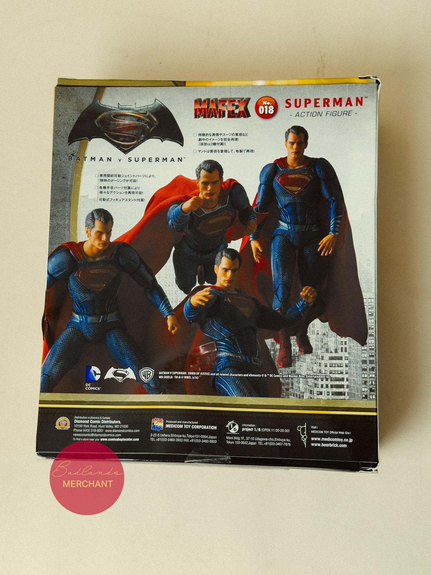 Batman v Superman MAFEX No.018 Superman Action Figure