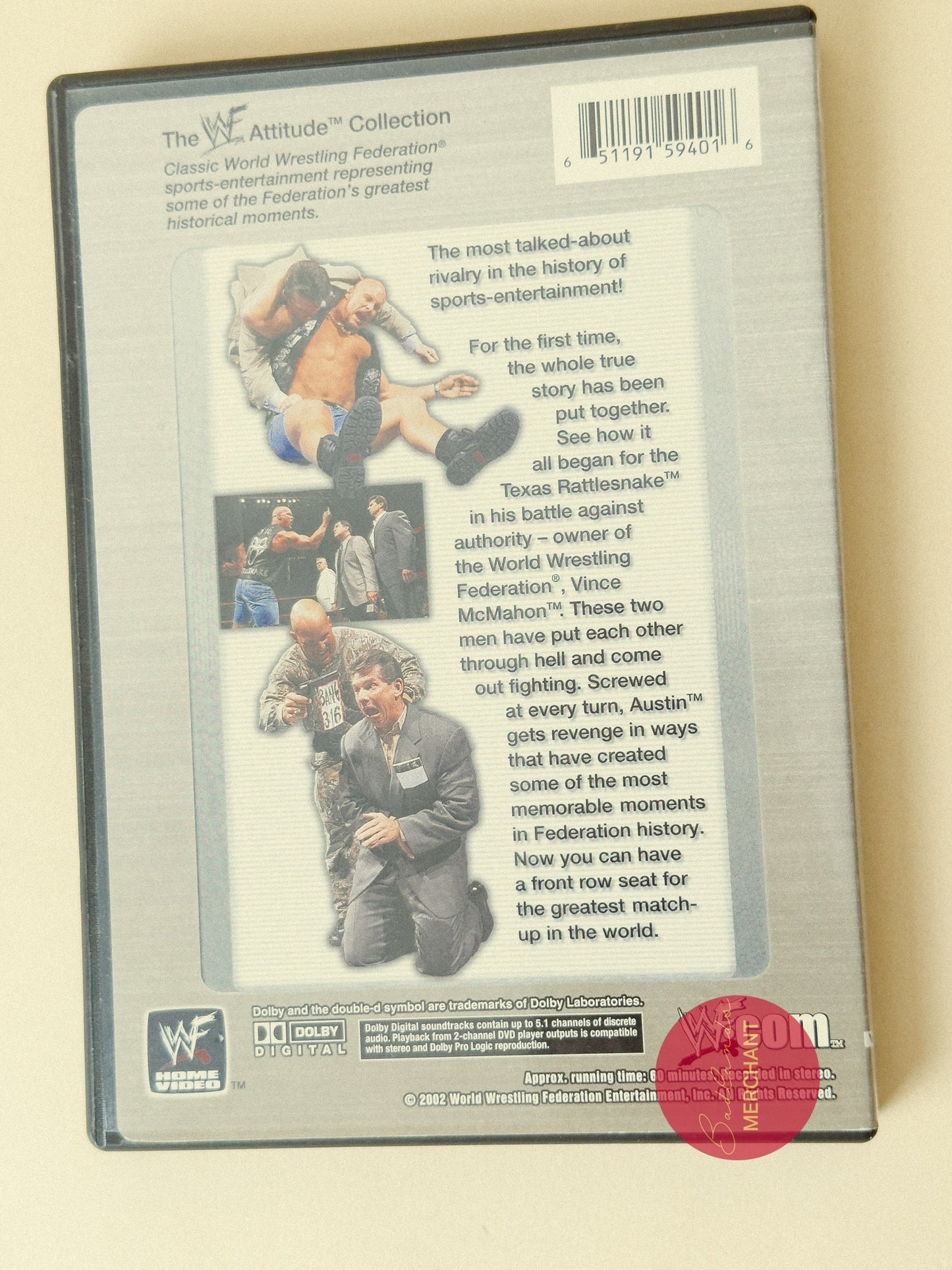 WWE Attitude Era Collection Austin vs. McMahon DVD 2002