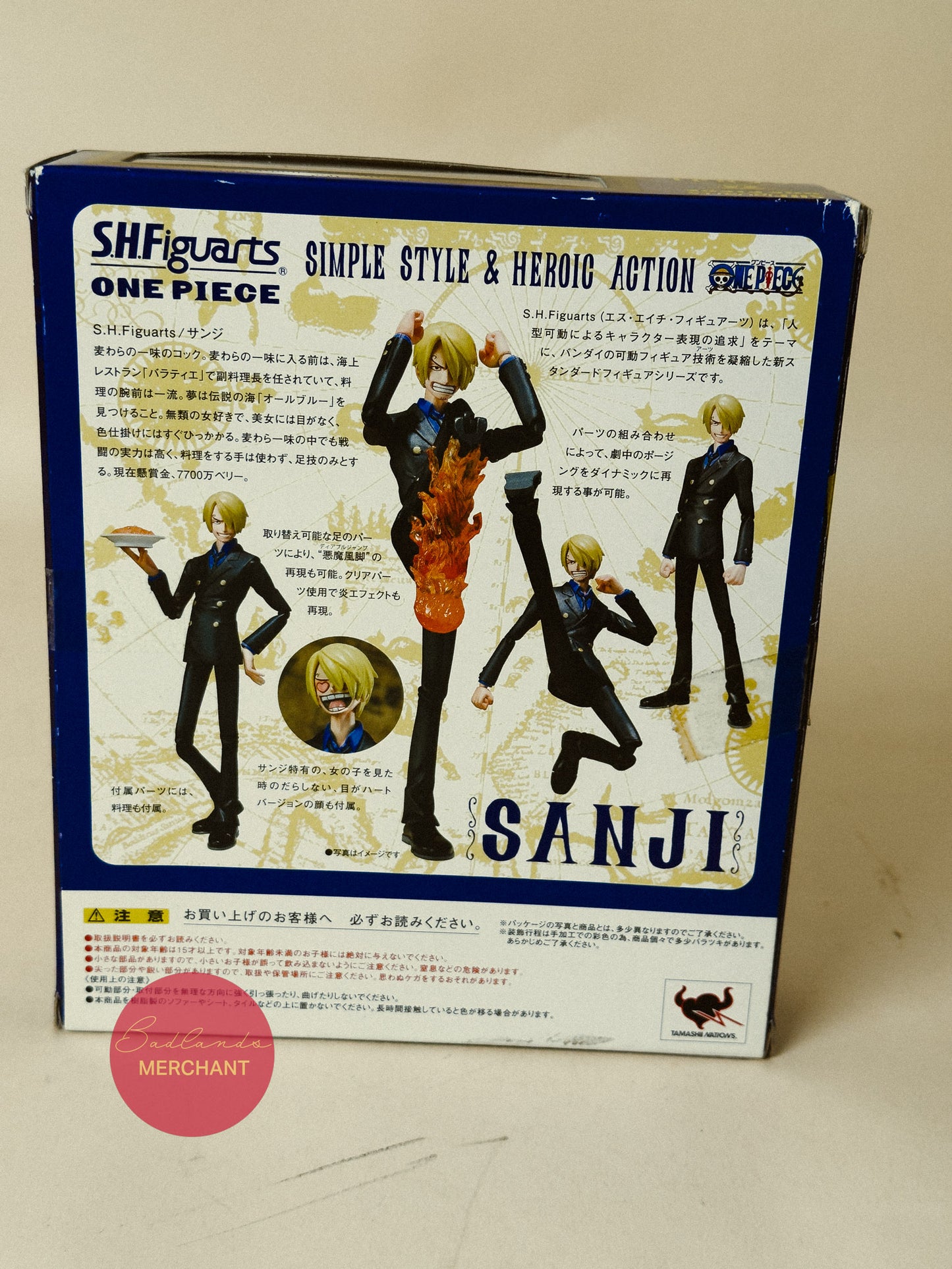S. H. Figuarts One Piece Sanji Action Figure Bandai