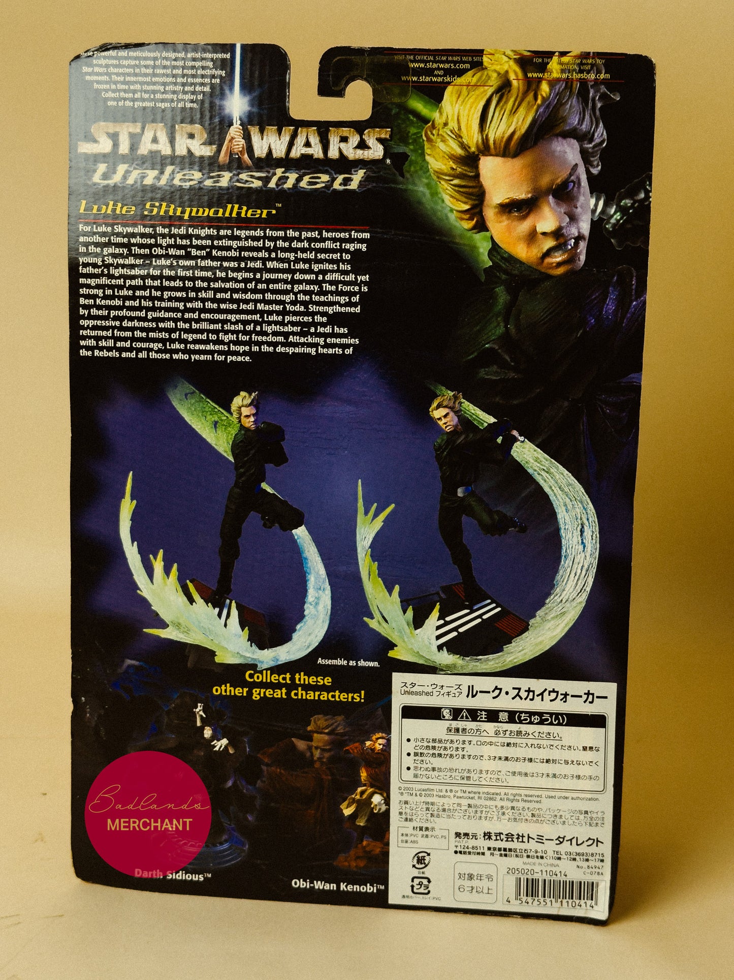Luke Skywalker Jedi Knight Action Figure Star Wars Unleashed
