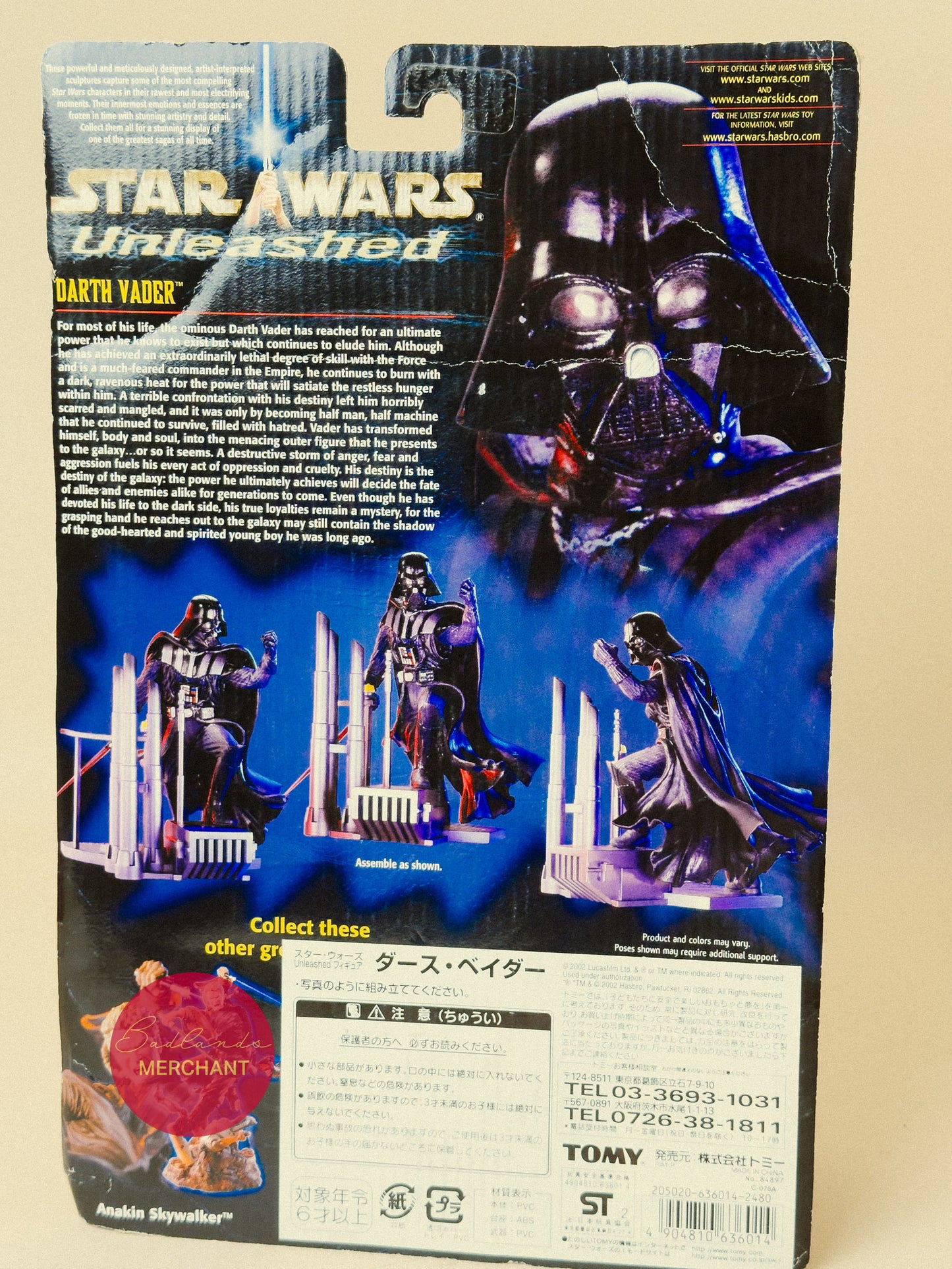 Star Wars Unleashed Figure Darth Vader Hasbro 2002