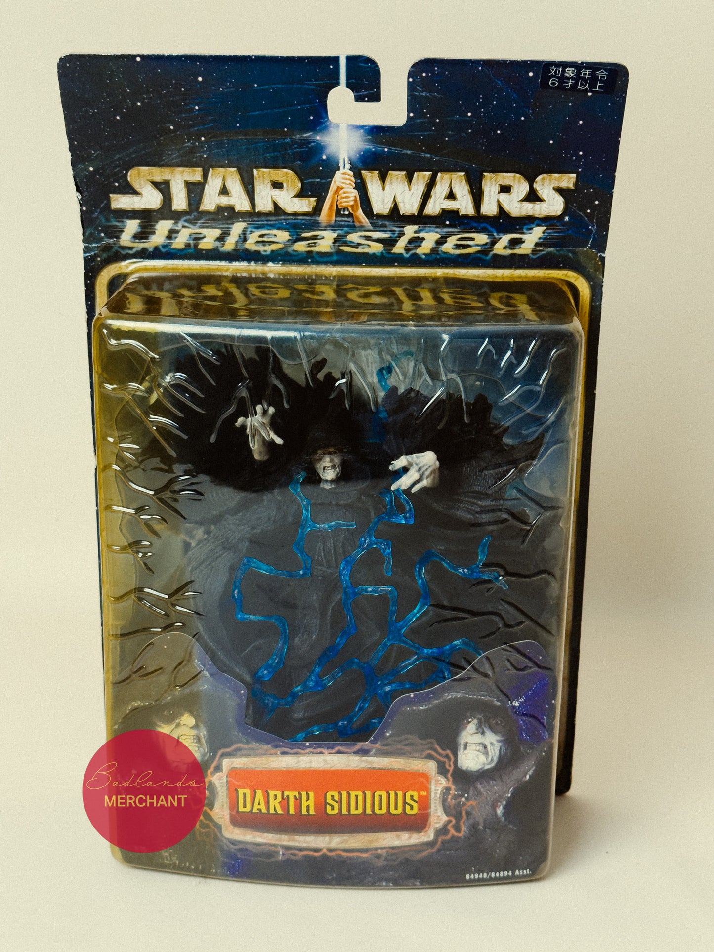 Star Wars Unleashed Action Figure Darth Sidious 2003 Hasbro Sith