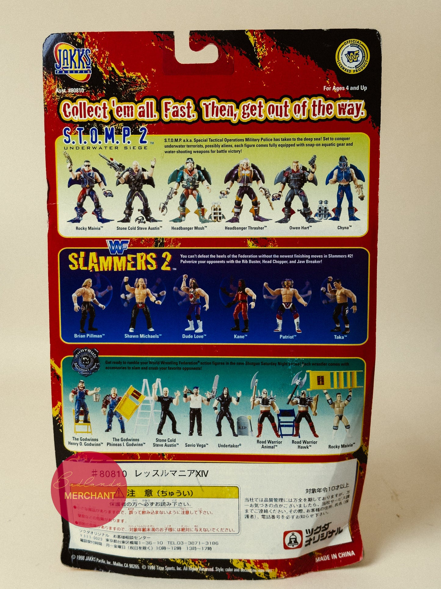 WWF WrestleMania XIV Headbanger Mosh Trasher Figure Set