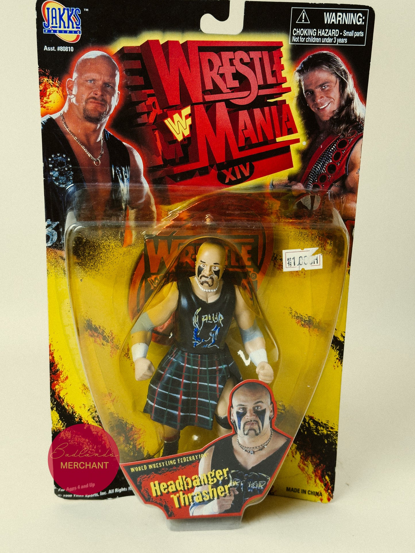 WWF WrestleMania XIV Headbanger Mosh Trasher Figure Set