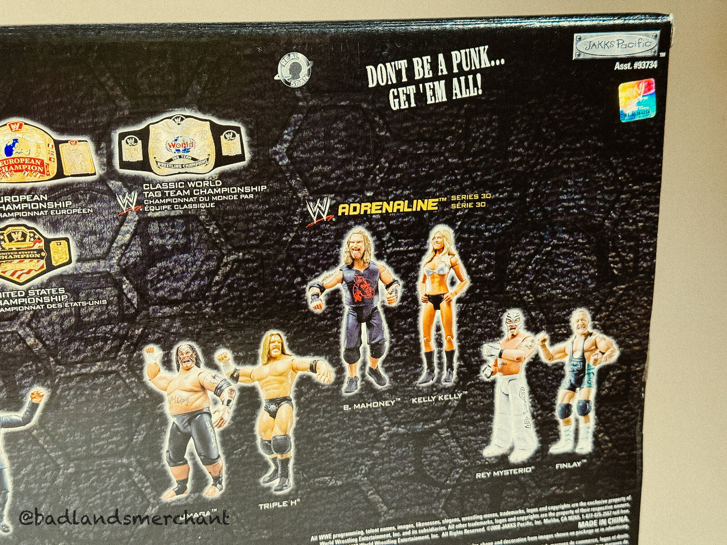 WWE Jakks Pacific ECW Championship Belt CM Punk