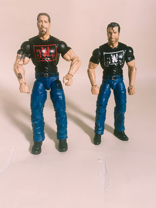 Scott Hall Kevin Nash Outsiders WWE WCW Elite Nitro Notables Hall of Fame
