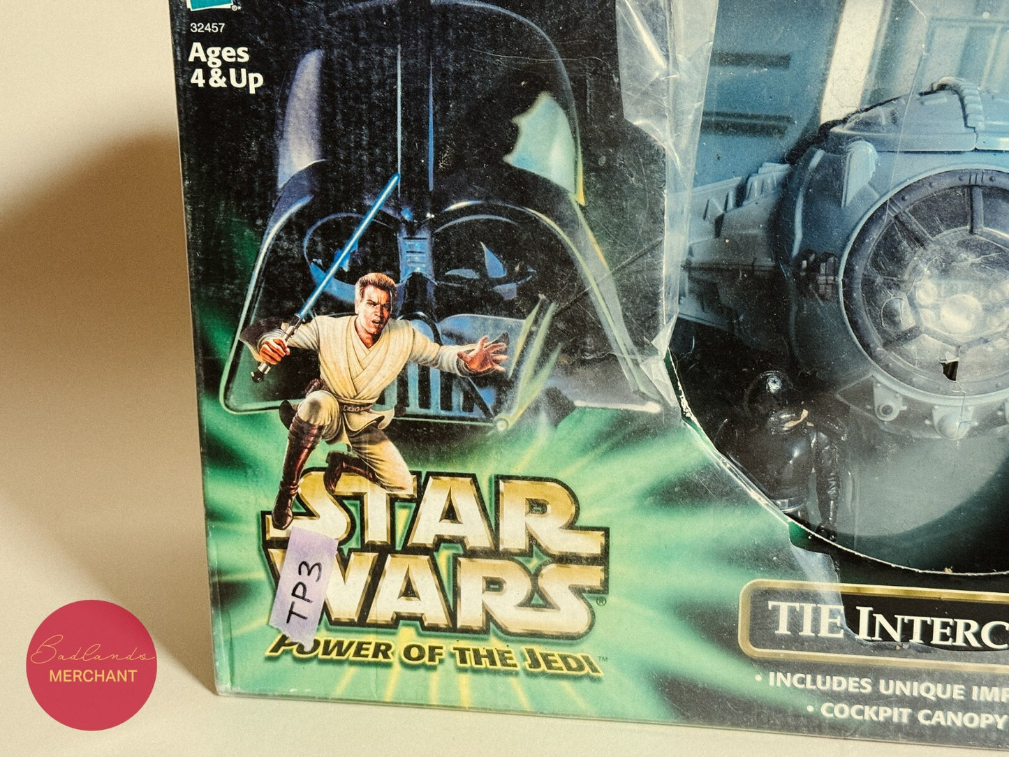 Hasbro 2001 Star Wars Power of the Jedi TIE Interceptor Vehicle Figure