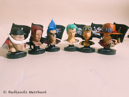 One Piece Figure Lot 6 Luffy Shanks Zoro Franky WhiteBeard Great Deep Collection