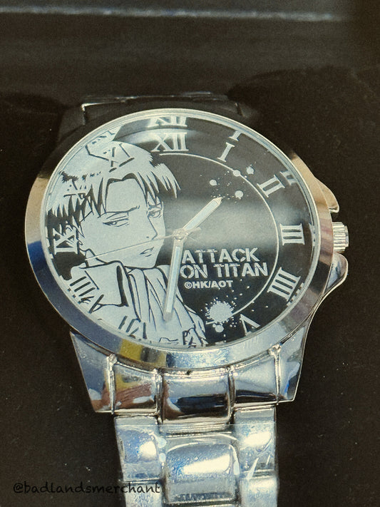 Attack on Titan Levi Ackerman Metal Watch Wristwatch Japan Anime