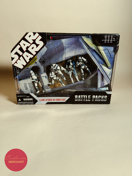 Star Wars Revenge of the Sith Battle Packs Clone Attack On Coruscant Figure