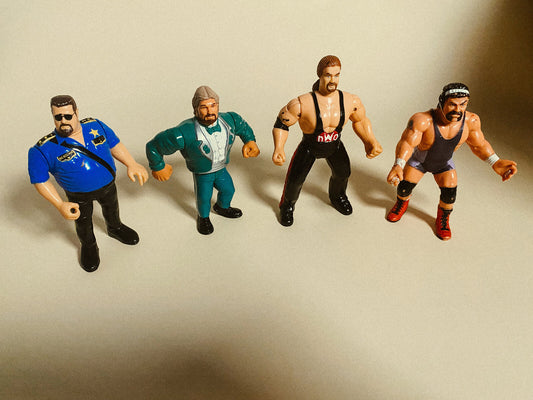 WWF WCW Hasbro Lot - Big Boss Man, Rick Steiner, Ted DiBiase, Kevin Nash