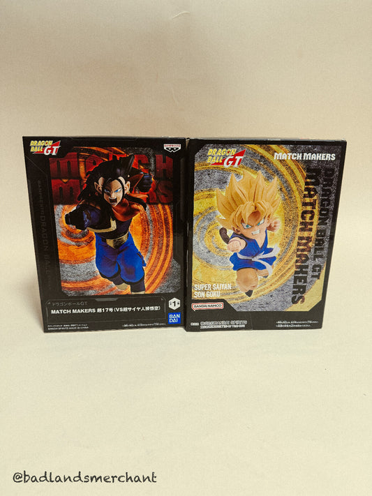 Dragon Ball GT Figure Super Saiyan Son Goku Vs Super Android 17 Lot 2