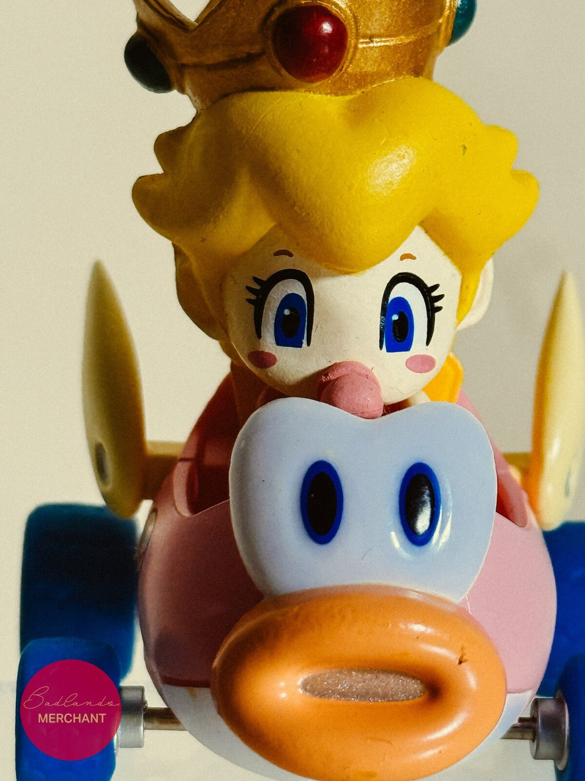 Mario Kart Baby Peach Super Mario Bros. Pull Back Car Toy Mini Figure
