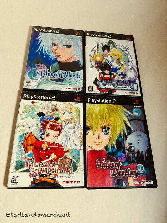Tales of Destiny 1 2 Rebirth Symphonia Lot 4 - PS2 Japan