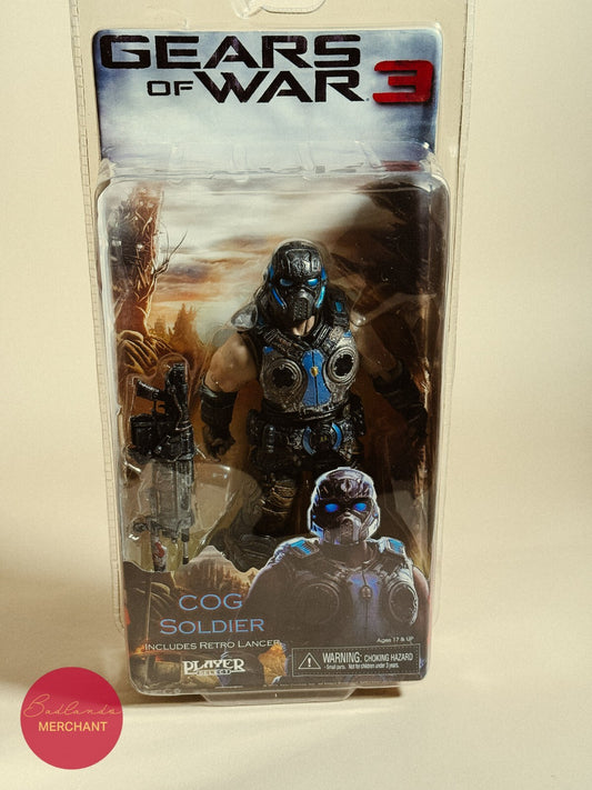 NECA Gears of War 3 Series 3 COG Soldier with Retro Lancer Figure