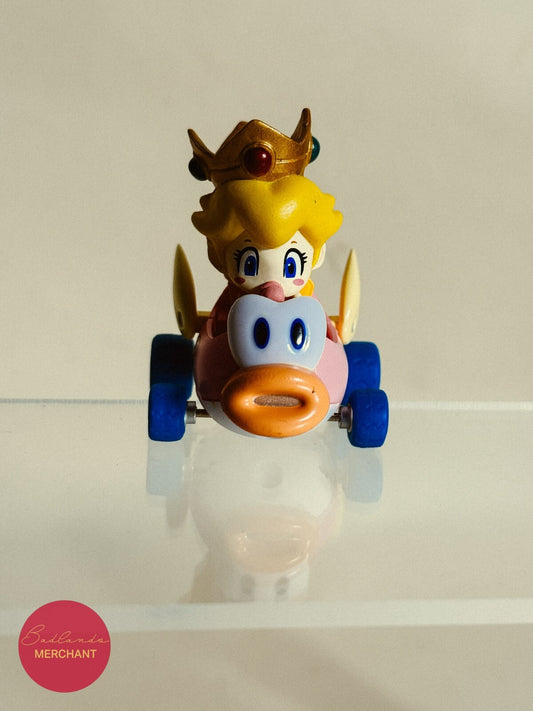 Mario Kart Baby Peach Super Mario Bros. Pull Back Car Toy Mini Figure