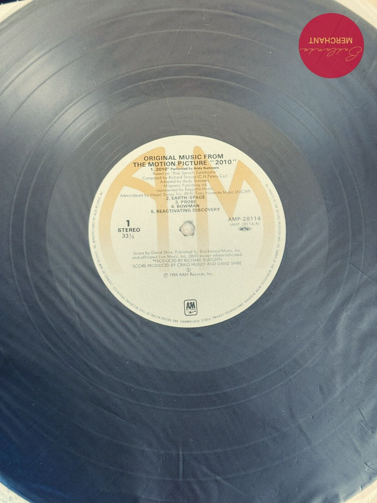 2010 Soundtrack LP 1984 David Shire