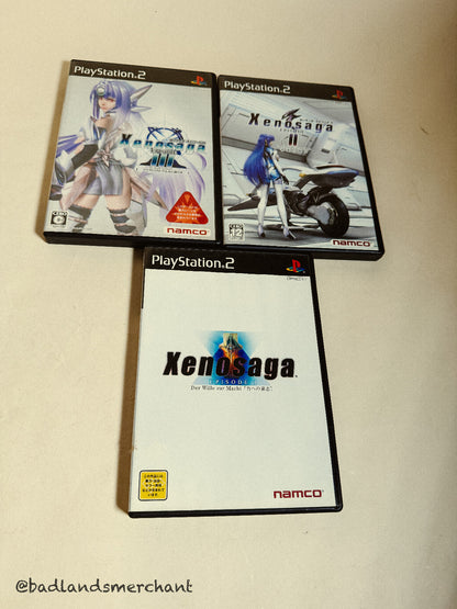 Xenosaga 1 2 3 I II III Lot - PS2 Japan
