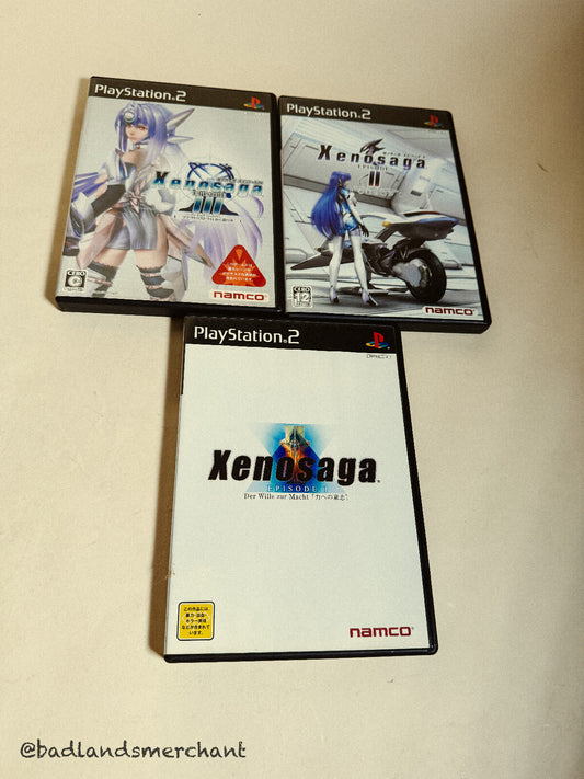 Xenosaga 1 2 3 I II III Lot - PS2 Japan