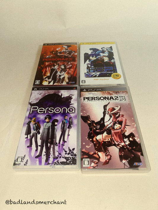 PSP Persona 1 & 2 Sin & Punishment 3 Set Japan Import