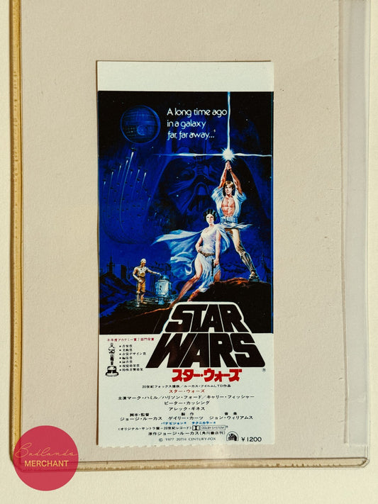 Star Wars Episode Ⅳ A New Hope 1977 Japan Movie Ticket Stub