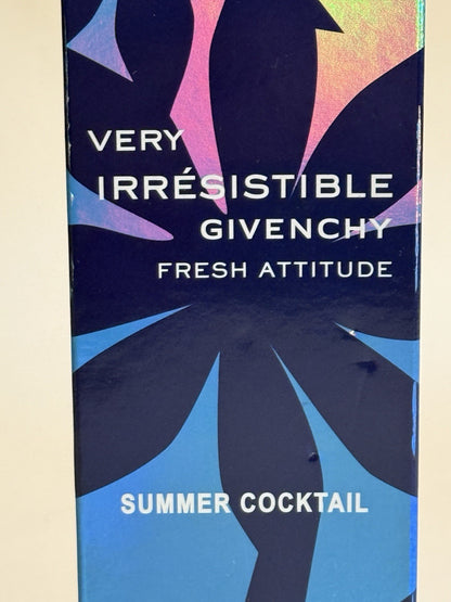 Very Irresistible Fresh Attitude Givenchy Spray Men 3.3oz/100ml Summer Cocktail