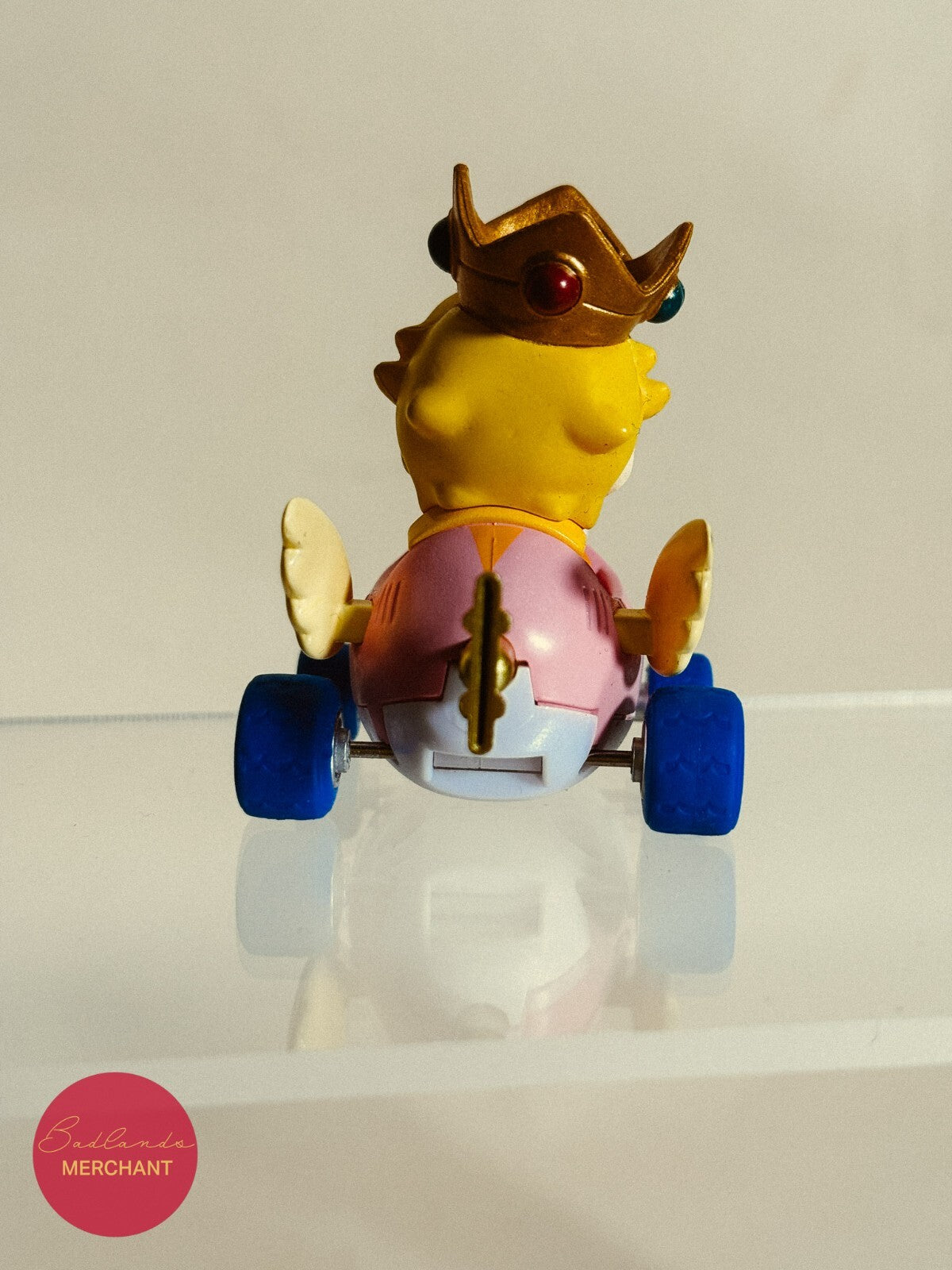 Mario Kart Baby Peach Super Mario Bros. Pull Back Car Toy Mini Figure